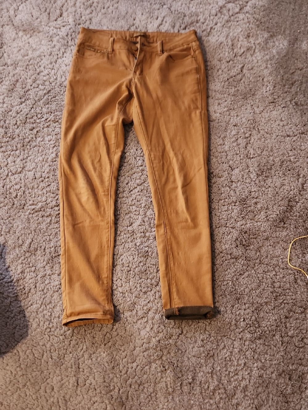 Mustard Skinny Pants